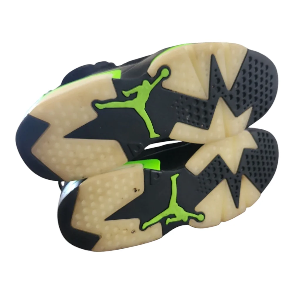 Air Jordan 6 Retro Electric Green and Black High-Top Sneakers 10.5 - Picture 6 of 10